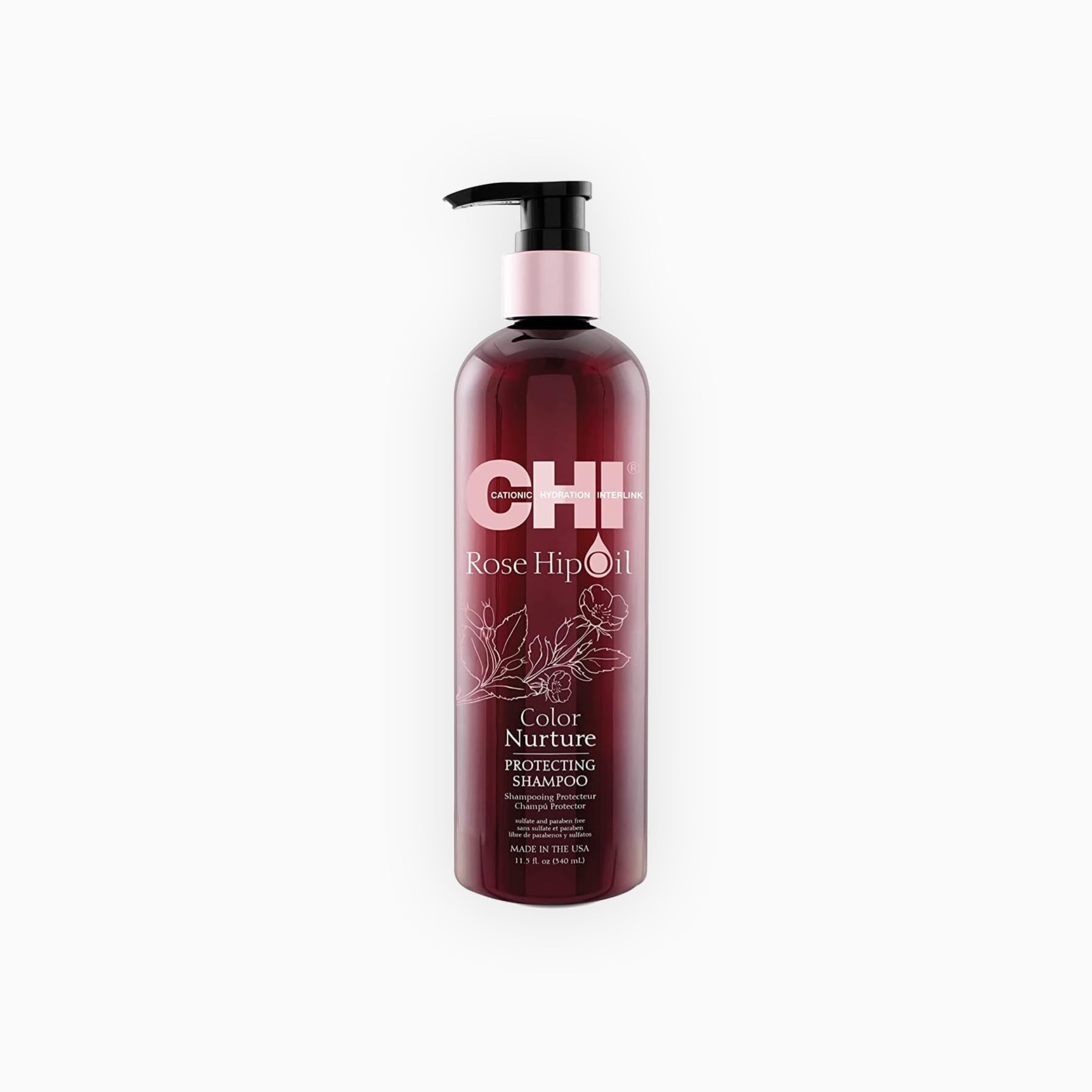 CHI Rose Hip Oil Color Nurture Shampoo (340ml)