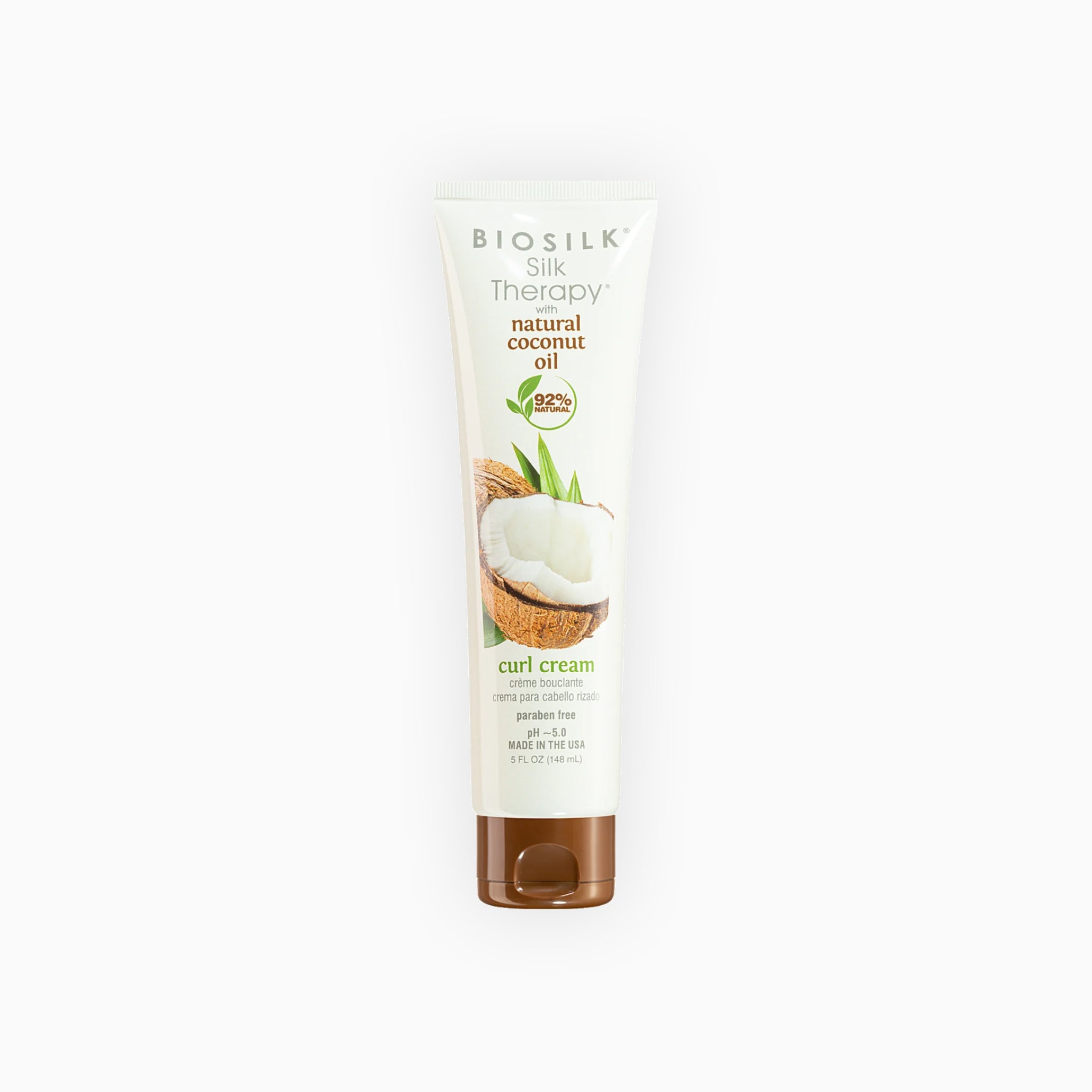 Biosilk Therapy with Natural Coconut Oil Cream (148ml)