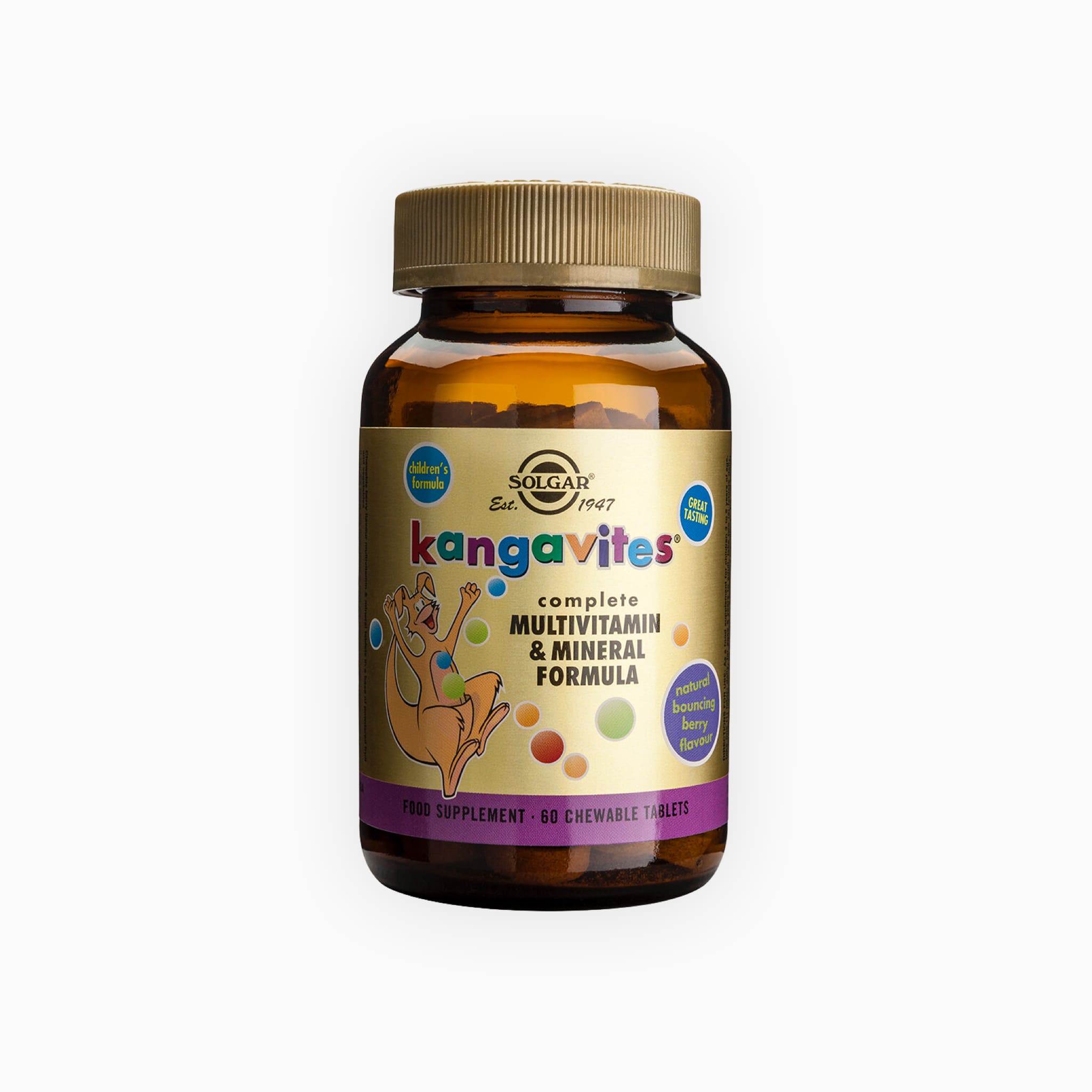 Solgar Kangavites Complete Multivitamins Bouncing Berry (60)