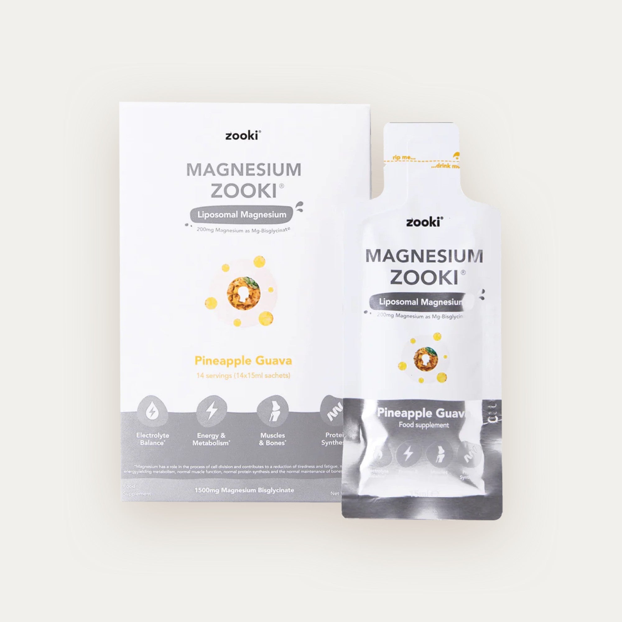 Zooki Magnesium Pineapple Guava (14x15ml)