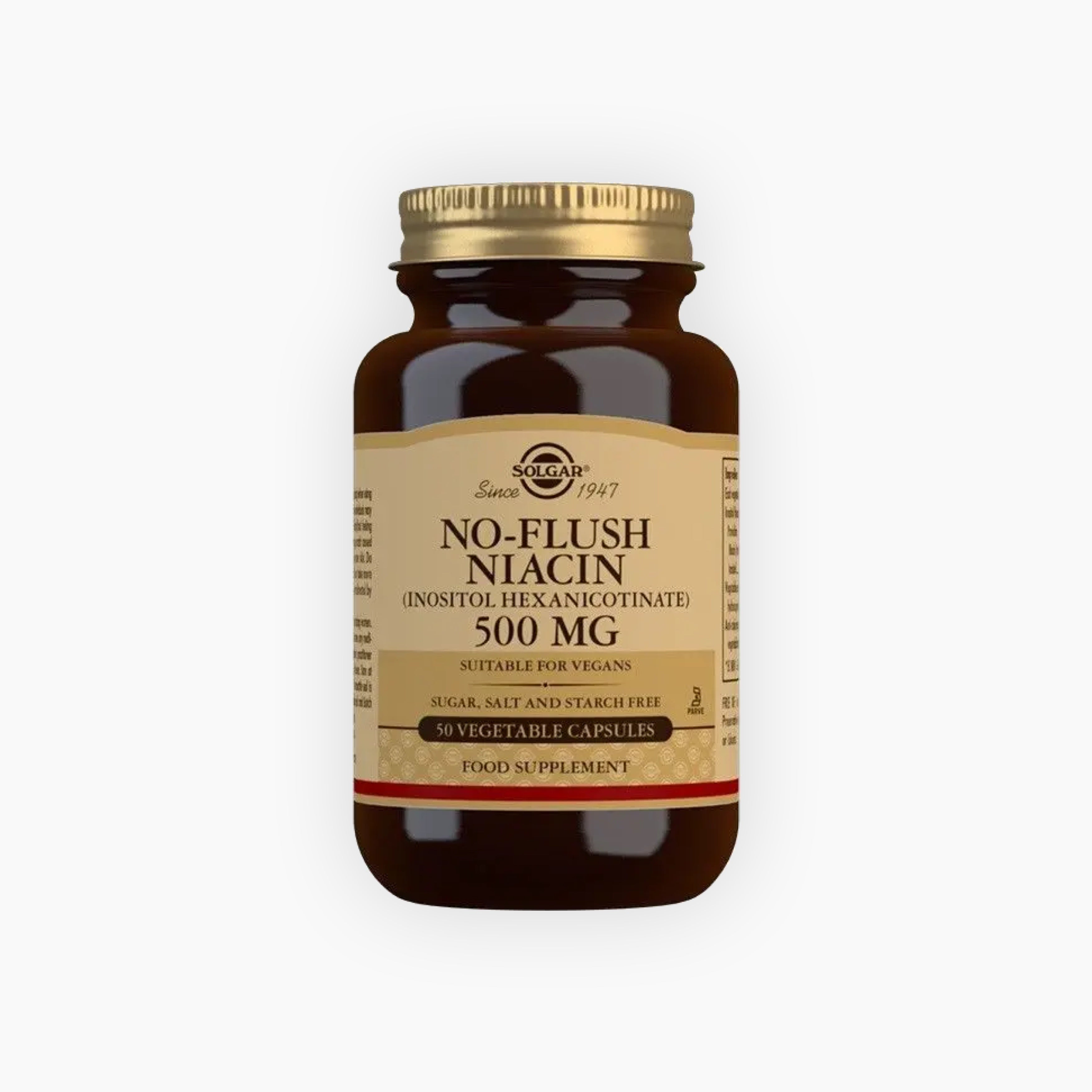 Solgar No-Flush Niacin 500mg (50)